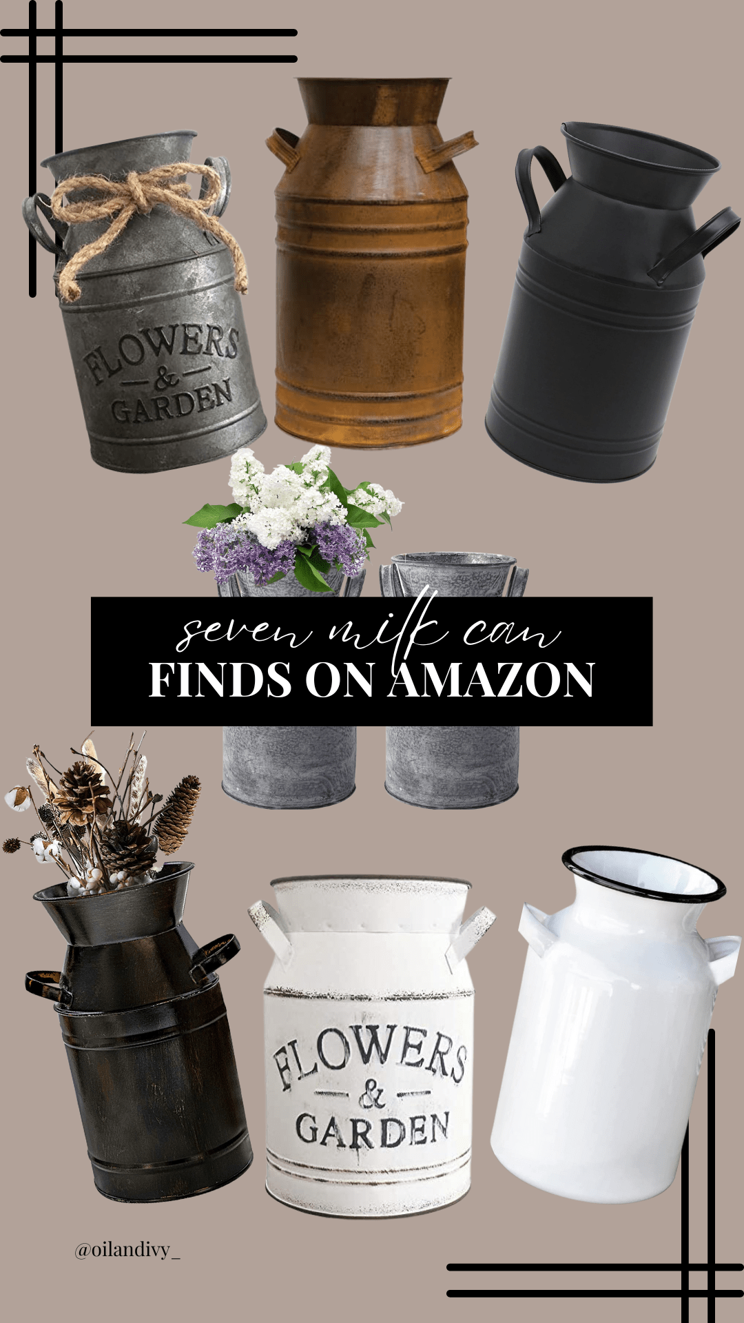 Seven ‘Farmhouse Milk Can’ Finds on&nbsp;Amazon